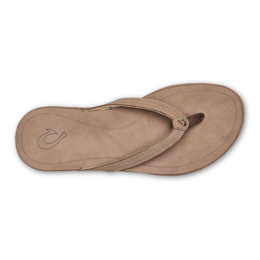 ‘Aukai Woman's Leather Sandals - Tan