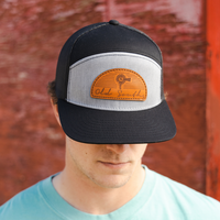 Thumbnail for Arch Leather Patch 7 Panel Hi-Profile Cap