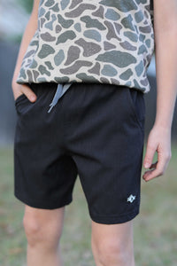 Thumbnail for Youth - Heather Black Athletic Shorts
