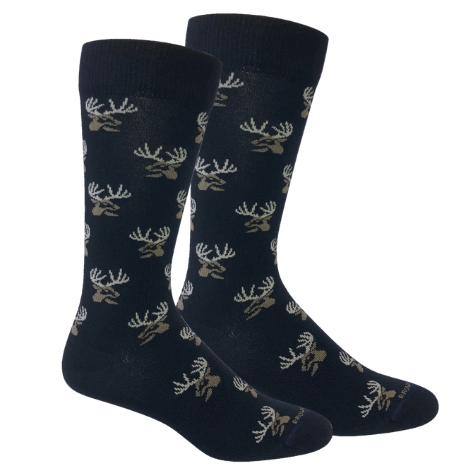 Buck Navy Socks