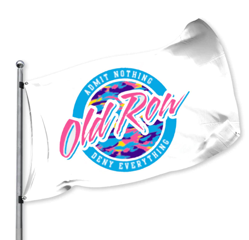 Old Row Splatter Logo Flag