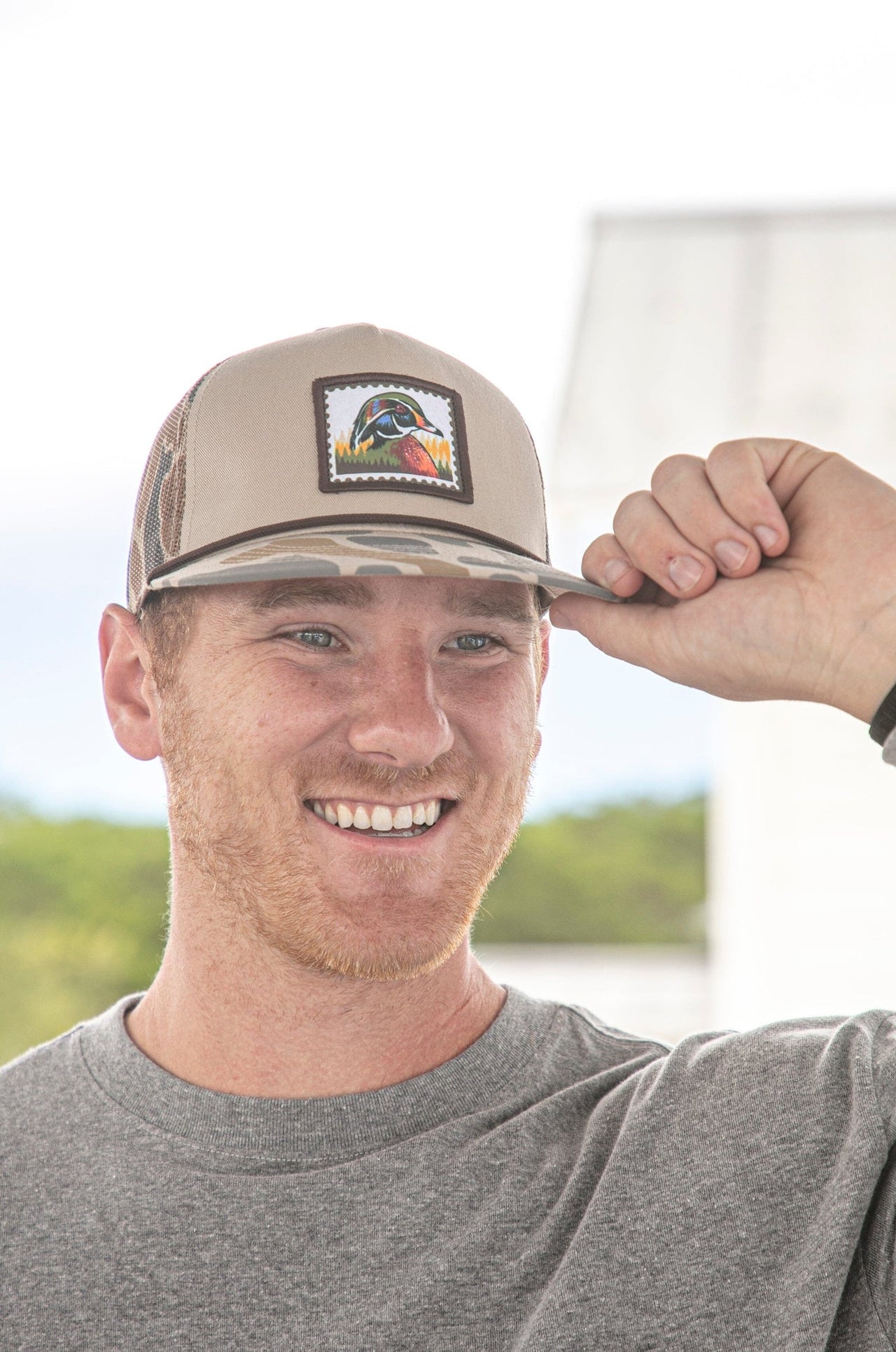 Camo Wood Duck Stamp Cap