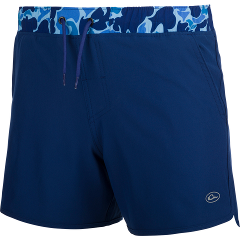 Youth - Commando Lined Volley Short 5" - Navy