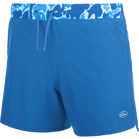 Youth - Commando Lined Volley Short 5 - Blue – Home Bound Apparel