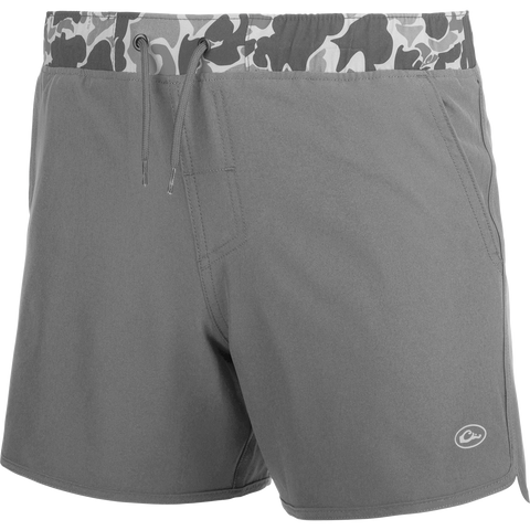 Youth - Commando Lined Volley Short 5" - Grey