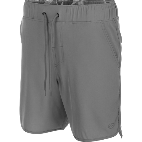 Drake Waterfowl Commando Lined Volley Short 7 Monument Grey / 3XLarge