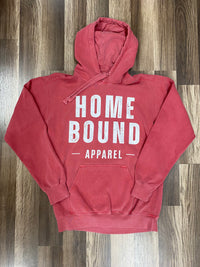Thumbnail for Distressed Home Bound Hoodie - Crimson