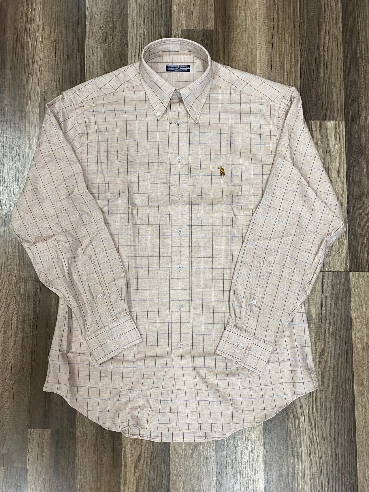 Feather Check Button Down