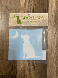 Thumbnail for Local Boy Dog Decal - White