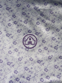 Thumbnail for Lilac Floral Print Performance Polo