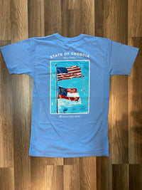 Thumbnail for Flags Over Georgia SS Pocket Tee