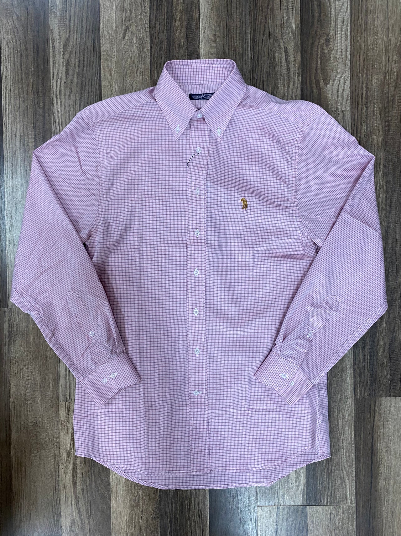Pink Water Lily Check Button Down