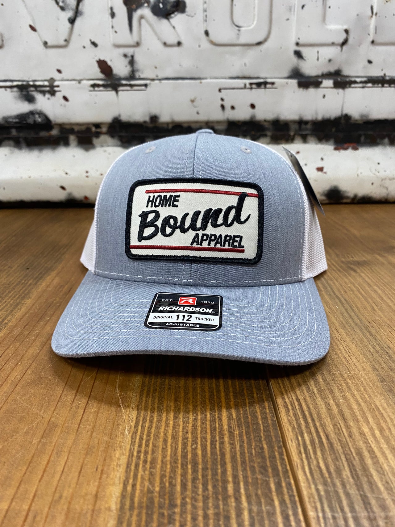 Old School HB Patch Cap - Heather Grey/White