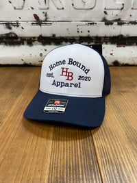 Thumbnail for HB Branded Cap - White/Navy
