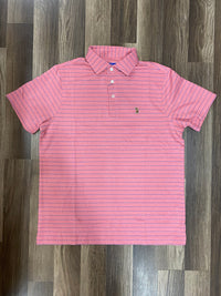 Thumbnail for Coral Island Stripe Performance Polo