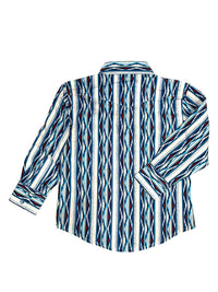 Thumbnail for Wrangler Youth Checotah Long Sleeve Shirt Blue