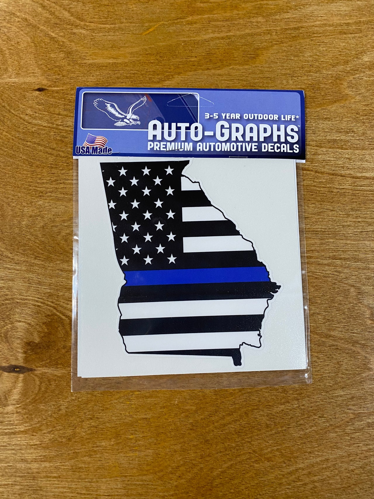 Blue Lives Matter Ga State Decal