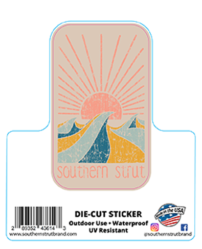 Southern Strut Sunset Sticker