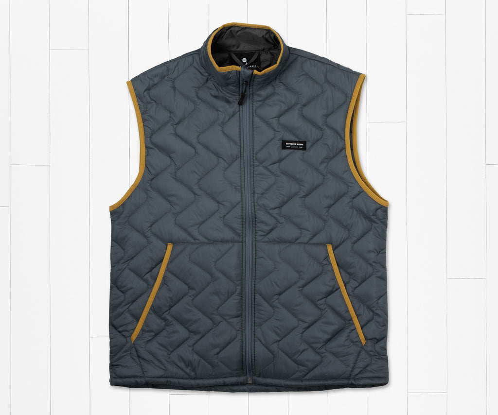 Broussard Quilted Vest - Slate