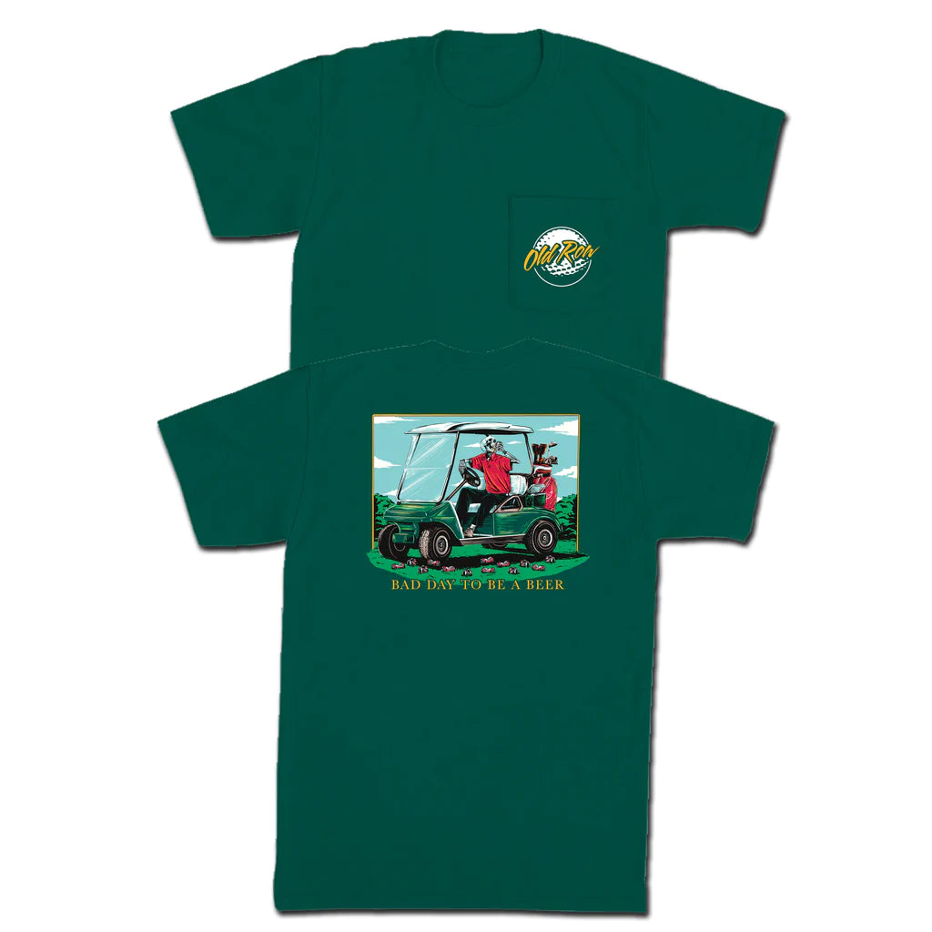 Bad Day To Be A Beer Golf Cart Pocket Tee