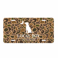 Thumbnail for Old School Camo License Plate