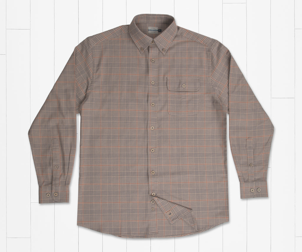 Montevallo Houndstooth Flannel - Burnt Taupe & Mountain Purple