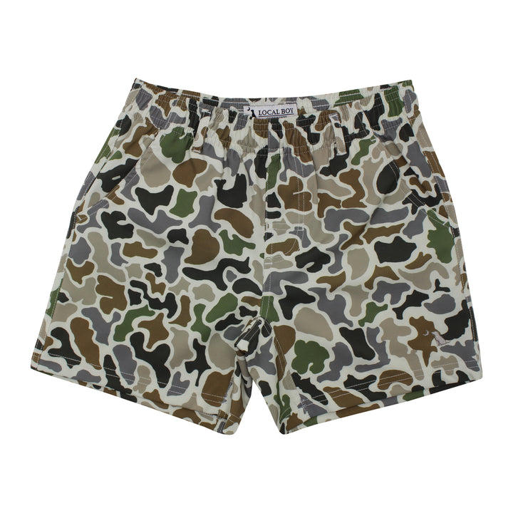 Youth - Original Localflage Old School Camo Performance Volley Shorts