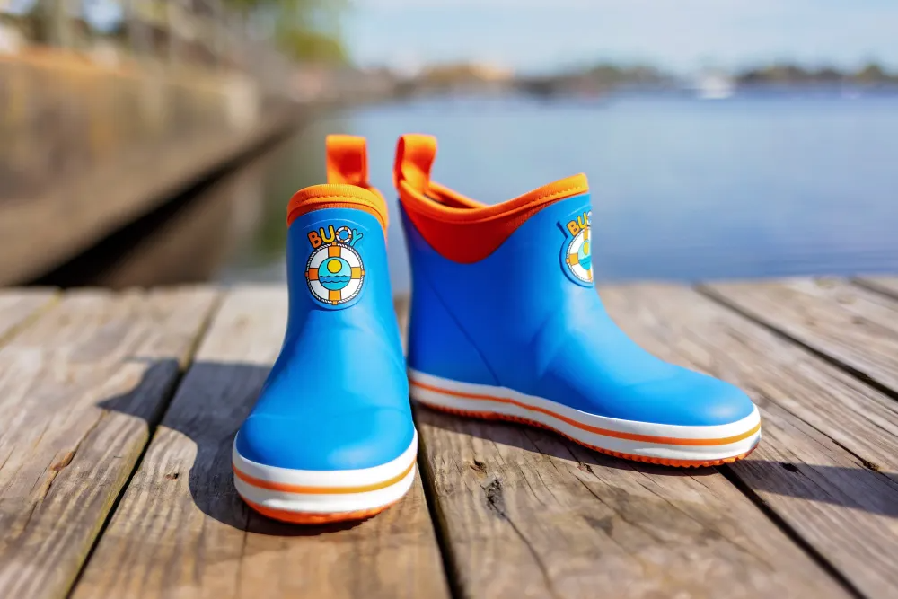 Youth - Blue/Orange Buoy Boots