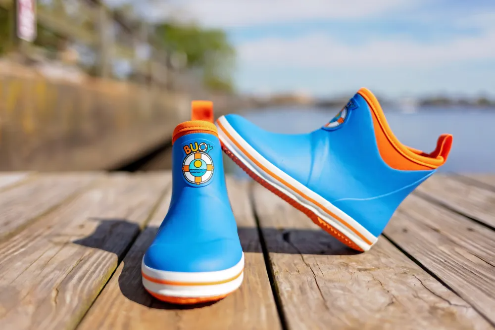 Youth - Blue/Orange Buoy Boots