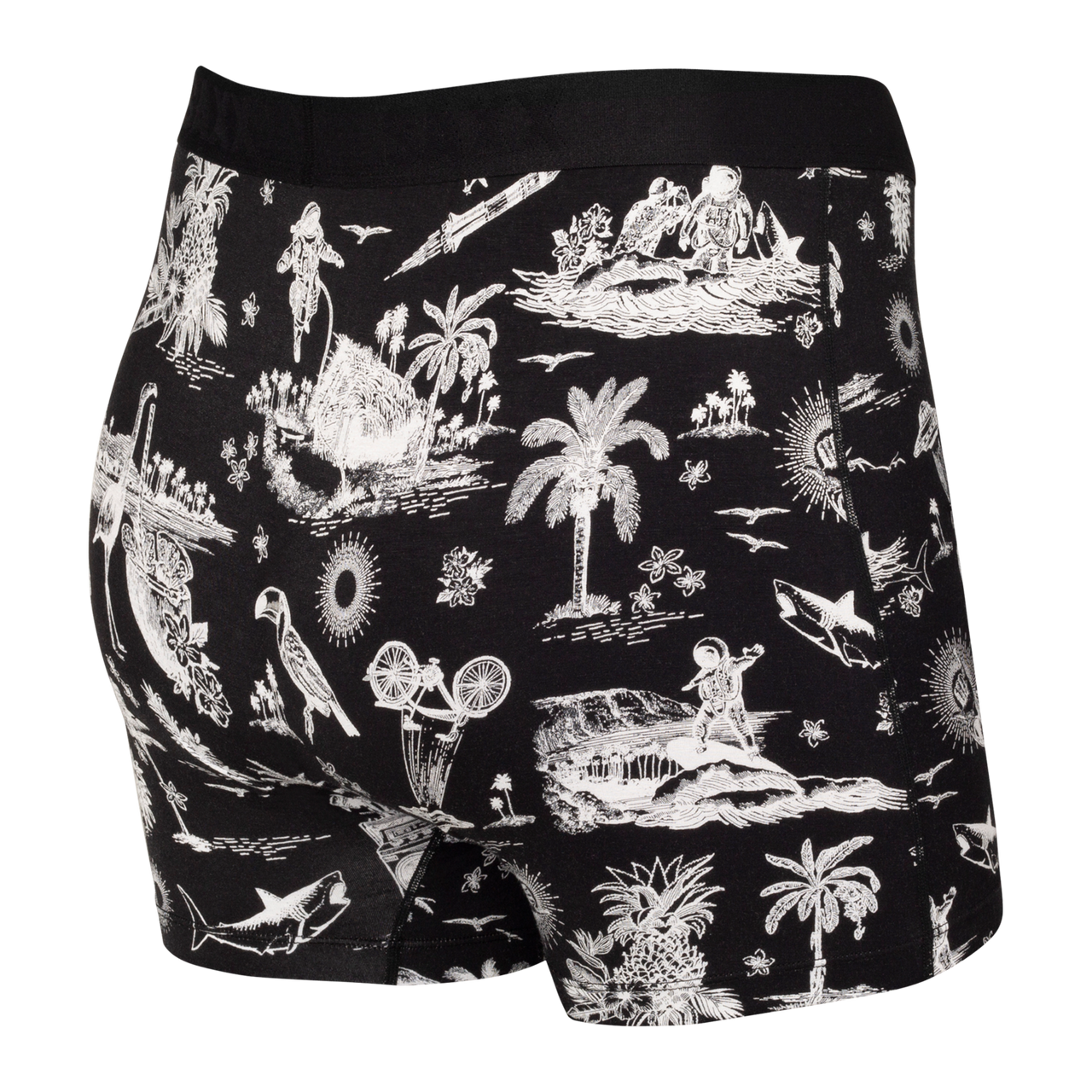 Ultra Black Astro Surf and Turf Boxer Briefs