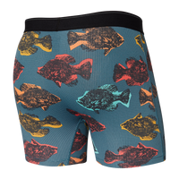 Thumbnail for Quest Boxer Brief - Shadow Fish Storm Blue