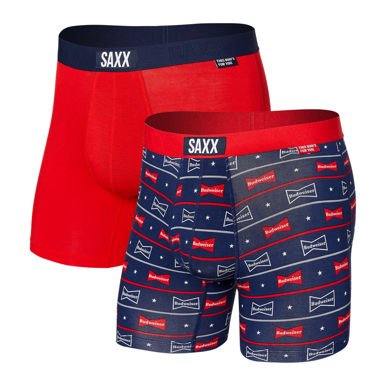 Starry Stripe/Premium Red Vibe Boxer Briefs 2 Pack